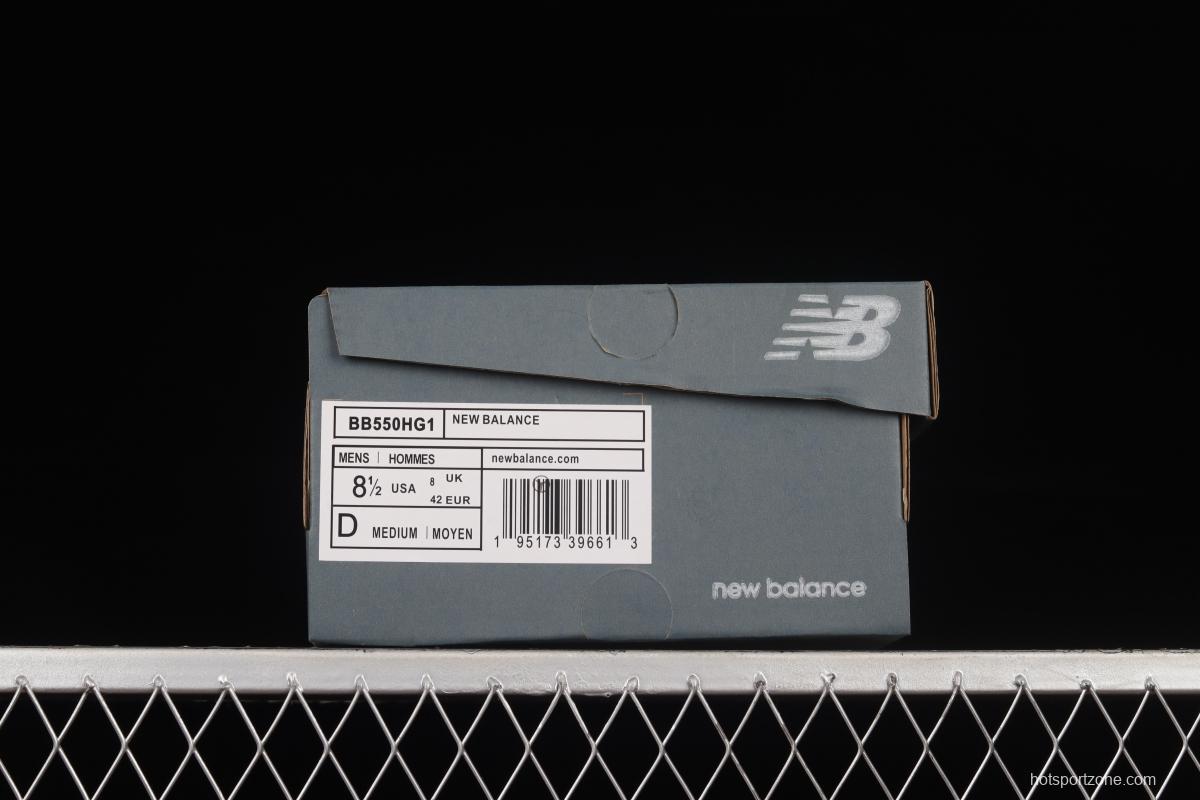 New Balance BB550 Series New Balance Leather Neutral Casual Running Shoes BB550HG1