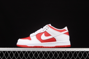 NIKE SB DUNK Retro Low White/University Red University Red Slam Dunk Series low-side leisure sports skateboard shoes CW1590-600