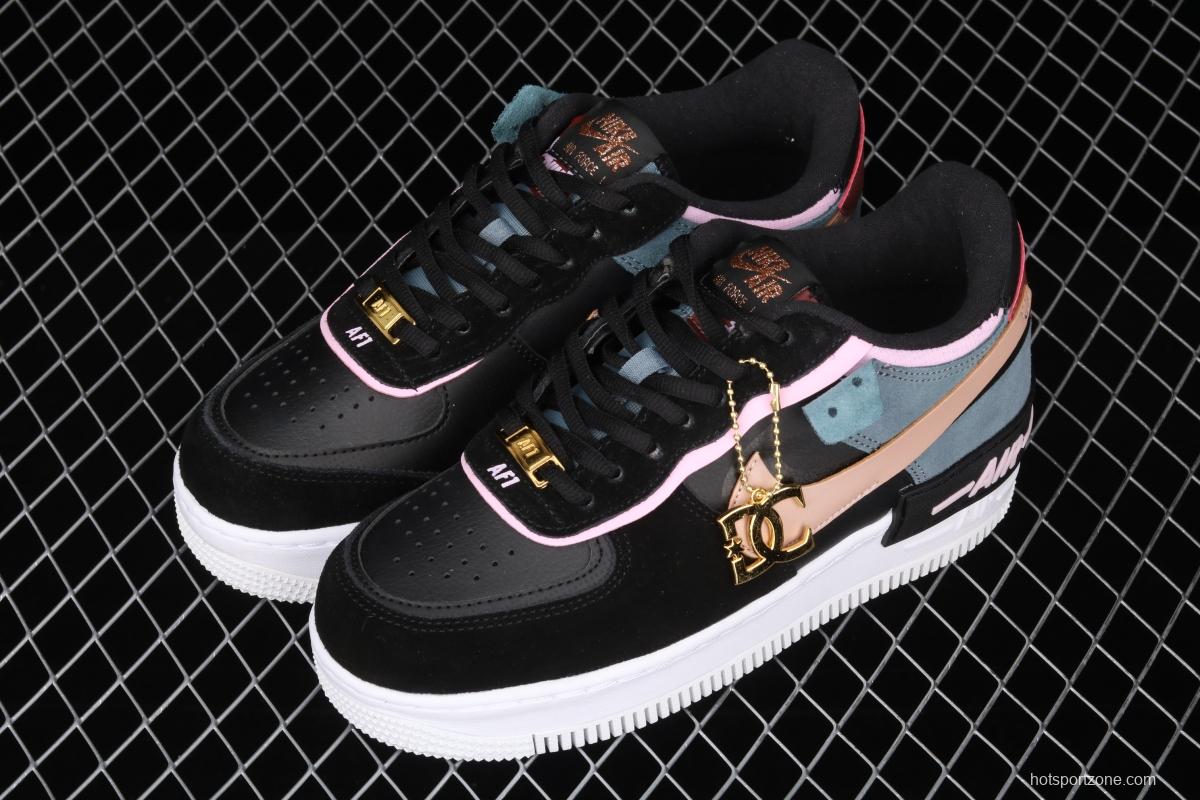 NIKE Air Force 1 ShAdidasow Rtl light weight heightened low-top 100-board shoes CU5315-001