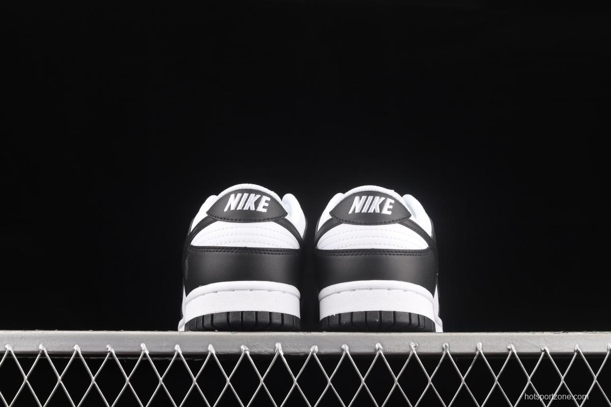 NIKE DUNK Low Next Nature White/Black Environmental Protection Series Black and White Panda 2.0 Leisure Skateboard shoes DD1873-102