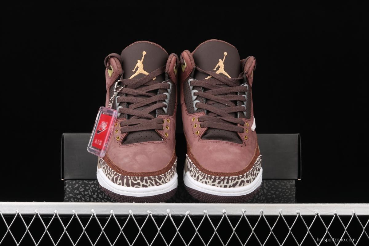 Air Jordan 3 SE Denim AJ3 Joe 3 barbed khaki brown basketball shoes 626988-018