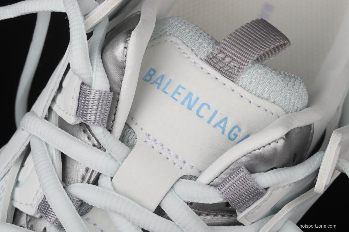 Balenciaga Sneaker Tess s.Gomma MAILLE WHITE/ORANGE 2021ss 3.0 three-generation outdoor concept shoes semi-drag W3AC49045