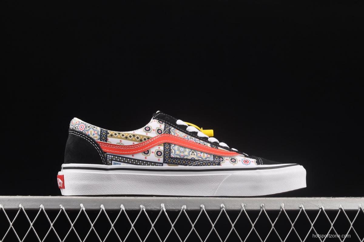 Vans Style 36 Moroccan style theme series high top leisure sports board shoes VN0A54F6687