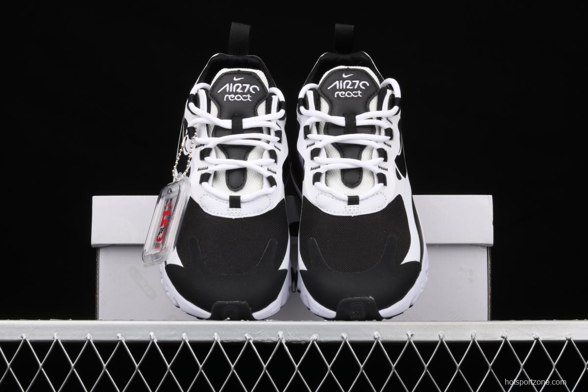 NIKE Air Max 270React new high-frequency mesh function half-palm air cushion running shoes CT1646-100