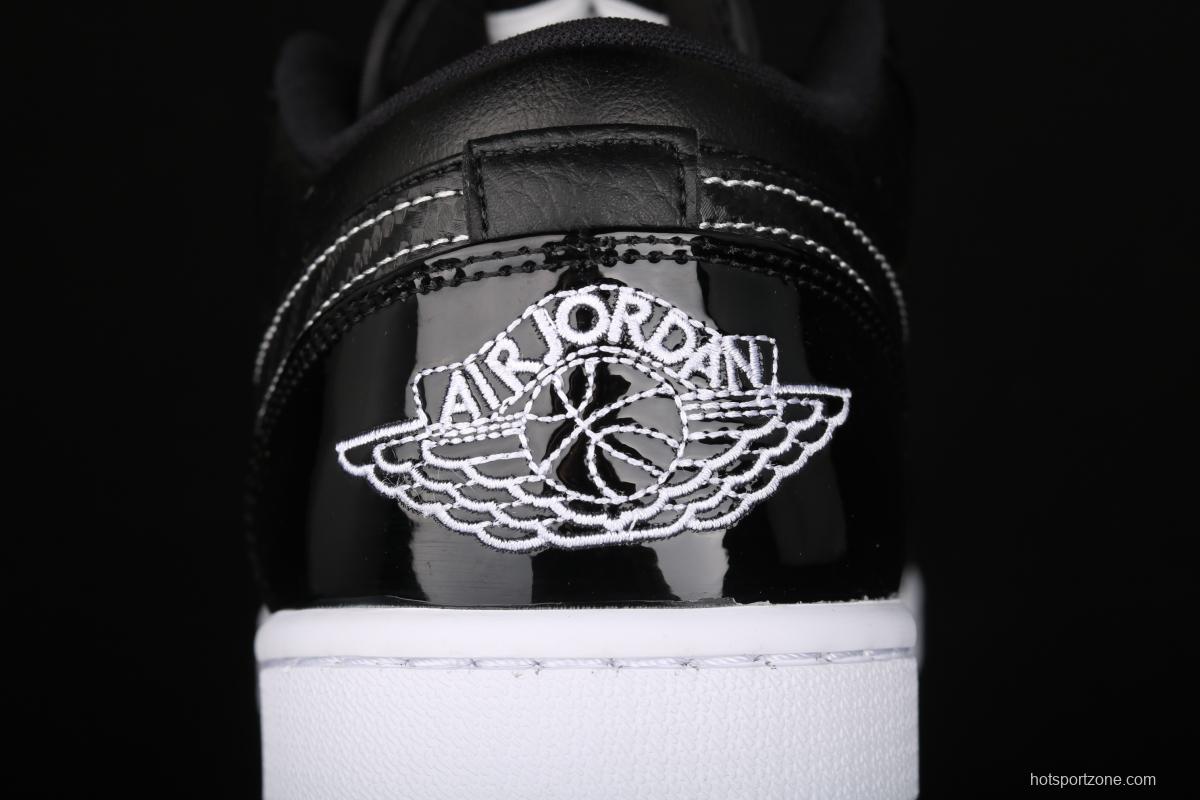Air Jordan 1 Low ASW low-top all-Star patent leather black low-top basketball shoes DD1650-001