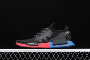 Adidas NMD R1 Boost V2 FW5328 second generation elastic knitted face running shoes