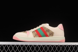Gucci Distressed Screener Sneaker classic daddy shoes A38G09064