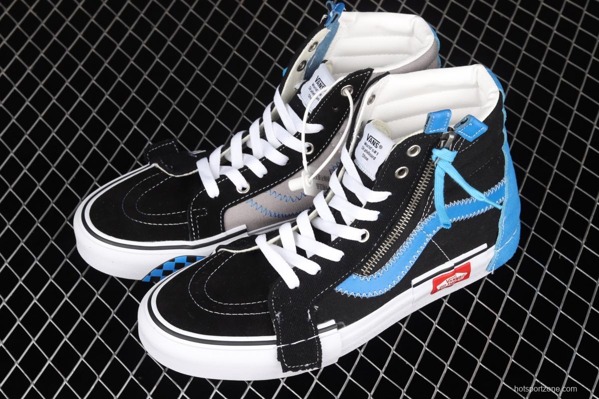 Vans SK8-Hi Reissue Ca Vance deconstructs and splices VN0A3WM15FC of high-top vulcanized shoes