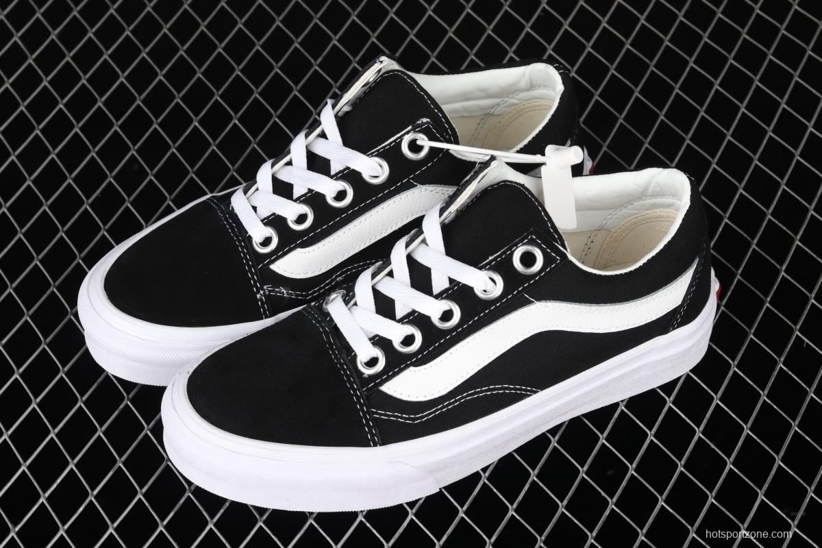 Vans Old Skool OS black and white side wide stripes LOGO low-top trendy sneakers VN0A3WLY6BT