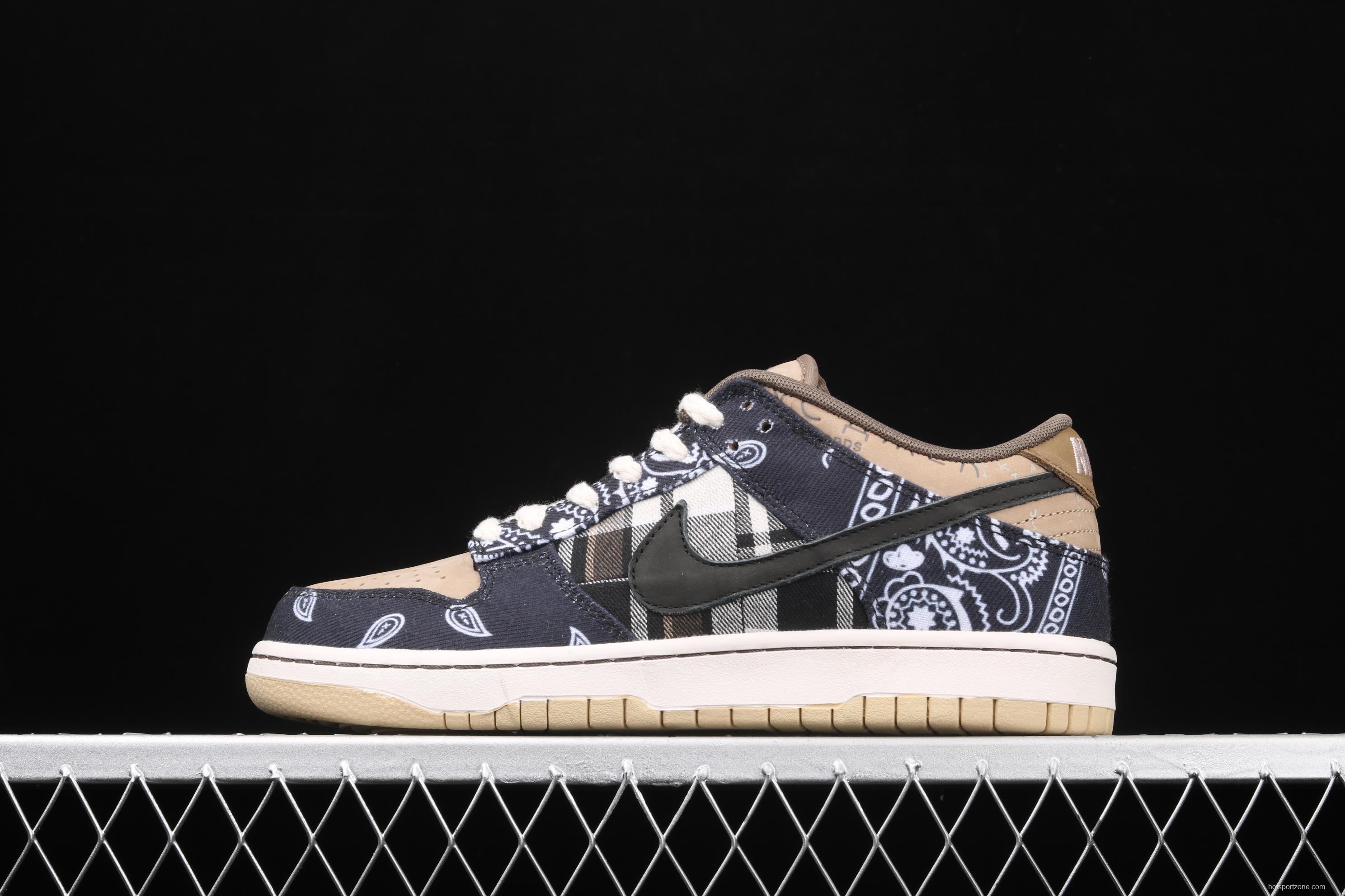 Travis Scott × SB DUNK joint name board shoes cashew fruit CT5053-001