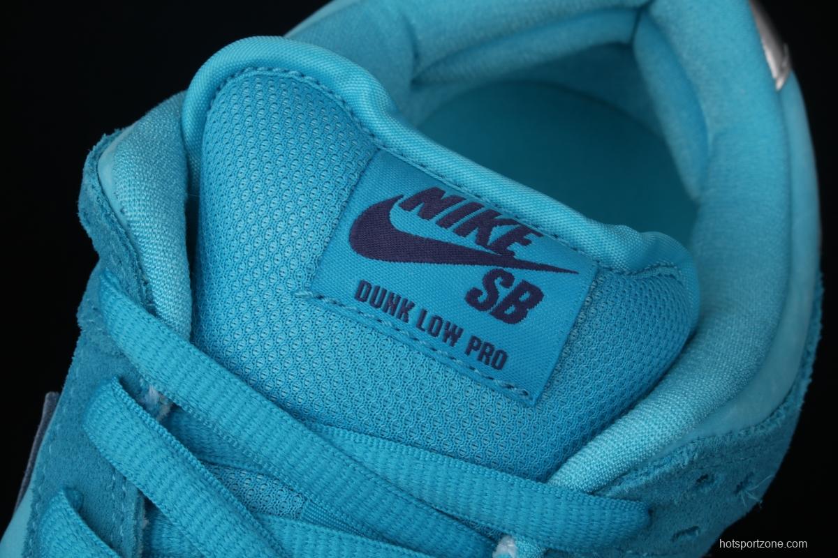 NIKE SB DUNK Low Pro sky blue wool-like low-top casual board shoes BQ6817-400