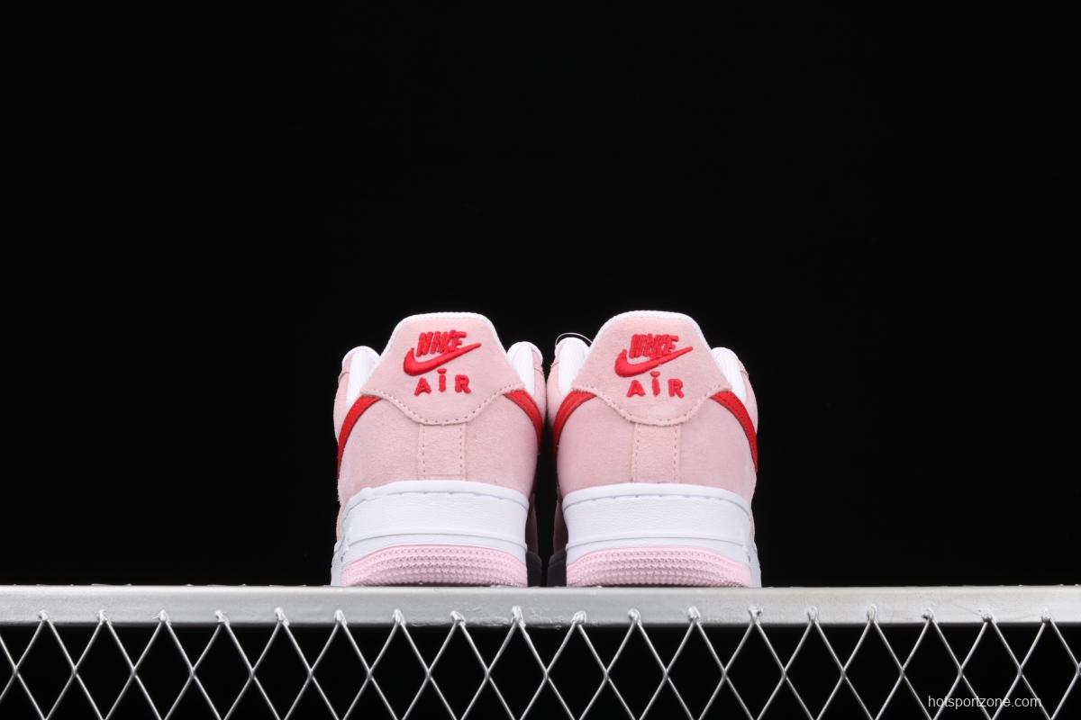 NIKE Air Force 11607 QS Pink Valentine's Day PEACEMINUSONE same style DD3384-600