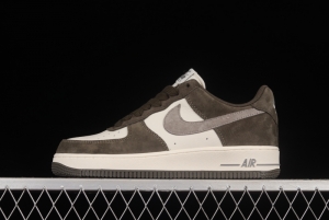 NIKE Air Force 1'07 Low Gray Brown Color Low Top Casual Sneakers TU6995-396