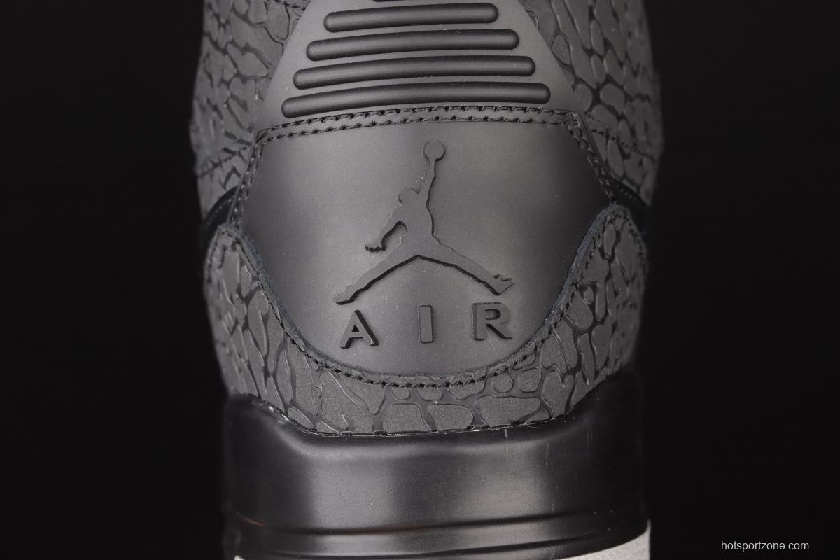 Jordan Legacy 312 black burst color matching Velcro three-in-one board shoes AV3922-006