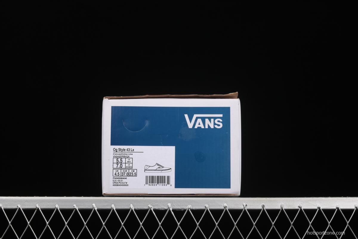 Vans Vault OG Style 43 Lx Vance high-end regional stripe series vulcanized board shoes VN0A3DPBVQX