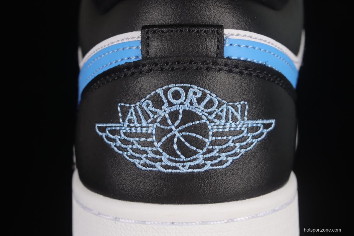Air Jordan Low black blue and white low-top cultural leisure sports basketball shoes DC0774-041