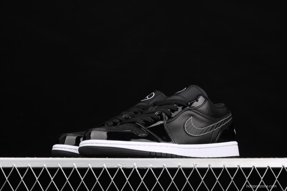 Air Jordan 1 Low ASW low-top all-Star patent leather black low-top basketball shoes DD1650-001