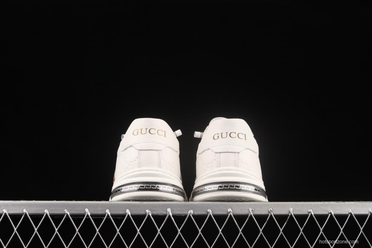Gucci Screener GG High-Top Sneaker double G embossed leisure shoes series leisure board shoes 02JPO60166