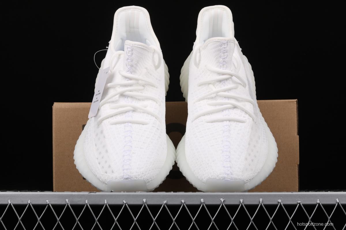 Adidas Yeezy 350 Boost V2 EG7962 Darth Coconut 350 second generation pure white hollowed-out silk color matching