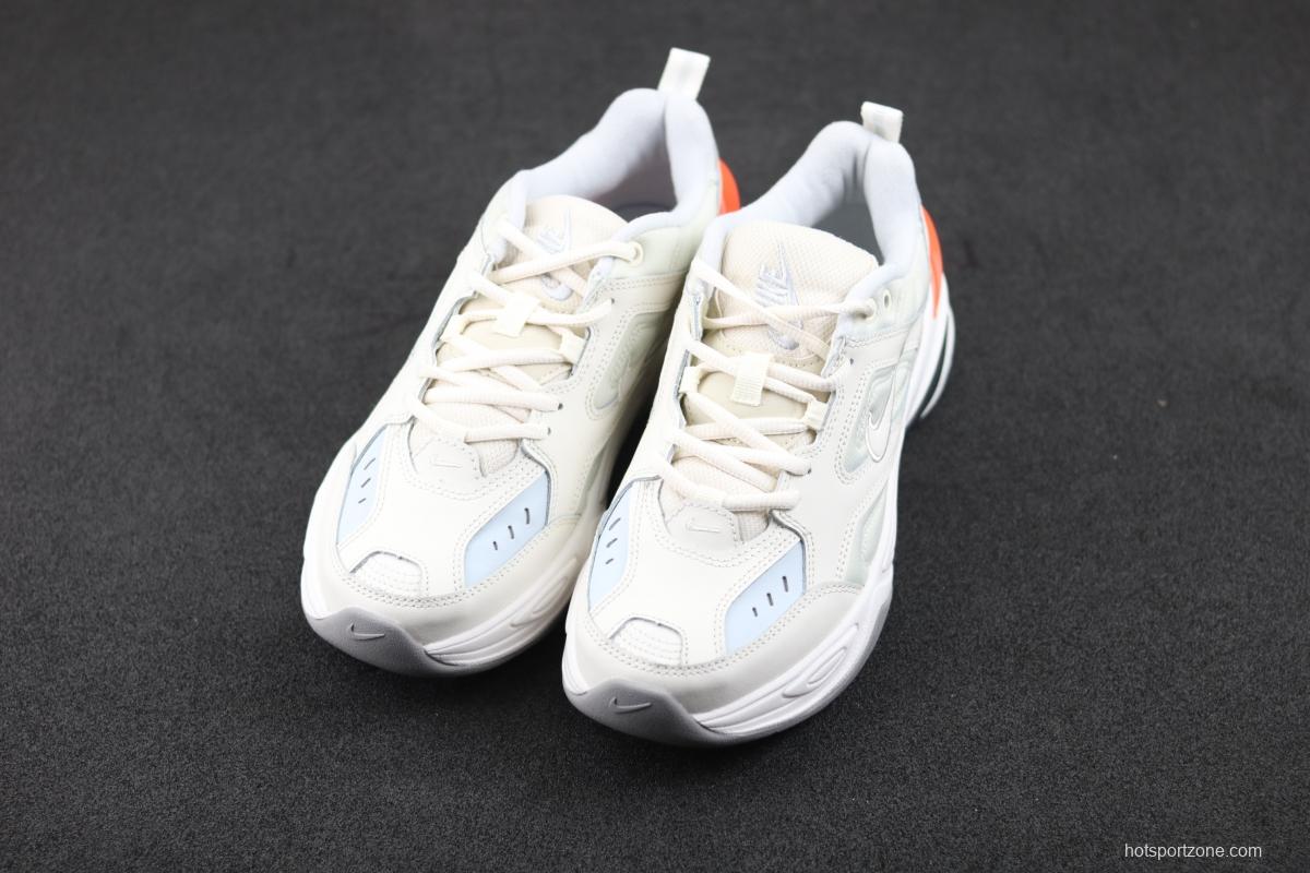 NIKE M2K Tekno white orange color retro sports daddy shoes AV4789-001