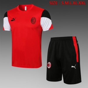 21 22 AC Milan Short SLEEVE 21 22 AC Milan Red Sleeve Assorted Colors（With Shorts）#