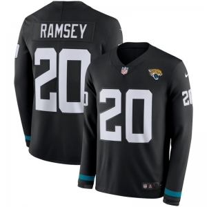Men's Jalen Ramsey Black Therma Long Sleeve Player Limited Team Jersey