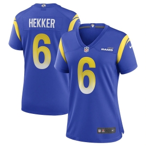 Women's Johnny Hekker Royal Player Limited Team Jersey