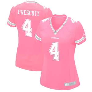 Women's Dak Prescott Pink Player Limited Team Jersey