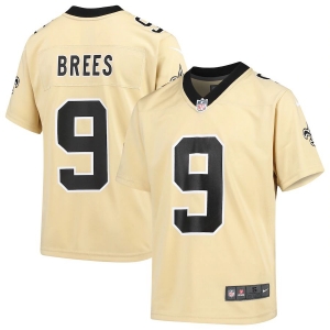 Youth Drew Brees Gold Inverted Player Limited Team Jersey