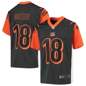 Youth A.J. Green Anthracite Inverted Player Limited Team Jersey