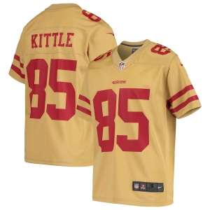 Youth George Kittle Gold Inverted Player Limited Team Jersey