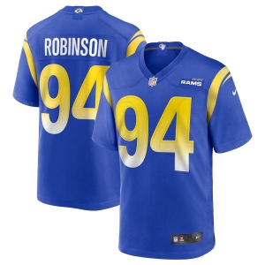 Men's A'Shawn Robinson Royal Player Limited Team Jersey