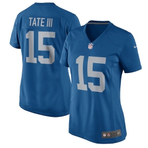 Women's Golden Tate Blue 2017 Throwback Player Limited Team Jersey