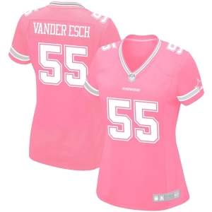 Women's Leighton Vander Esch Pink Player Limited Team Jersey
