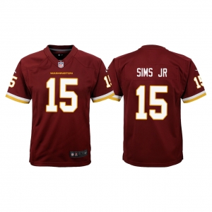 Youth Steven Sims Jr. Burgundy Player Limited Team Jersey
