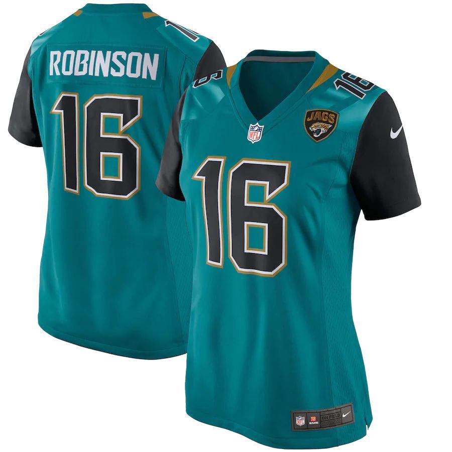 Women's Denard Robinson Teal Player Limited Team Jersey