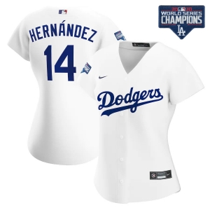 Women's Enrique Hernández White 2020 World Series Champions Home Player Team Jersey