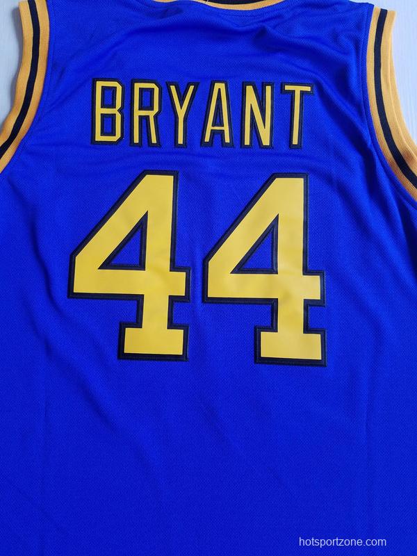 Bryant 44 Crenshaw High School Blue Basketball Jersey