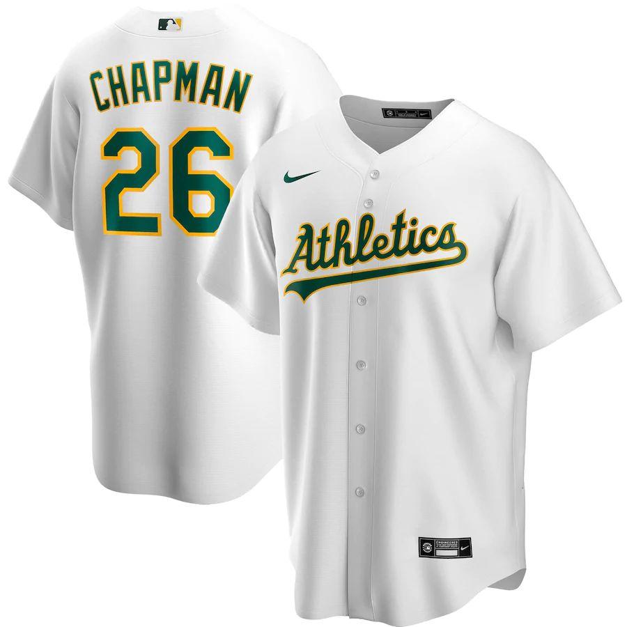 Men's Matt Chapman White Home 2020 Player Team Jersey