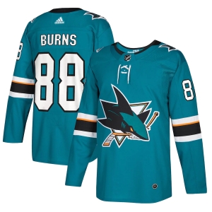 Youth Brent Burns Teal Player Team Jersey