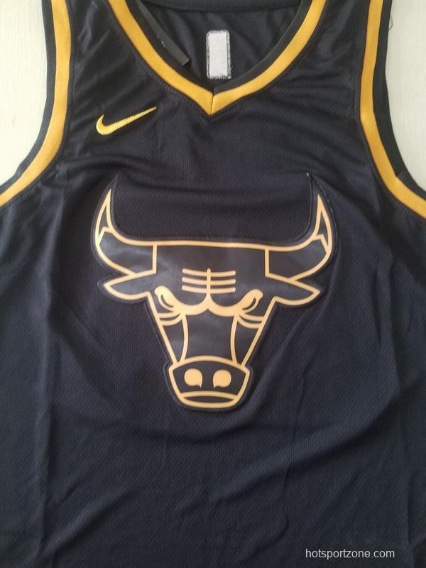 Michael Jordan 23 Black Golden Edition Jersey