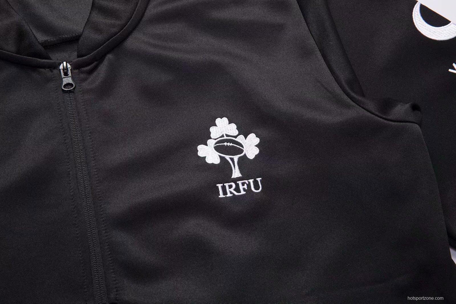 Ireland 2020-21 Men's Rugby Track Jacket Black