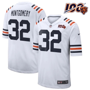 Youth David Montgomery White 100th Season Alternate Classic Player Limited Team Jersey