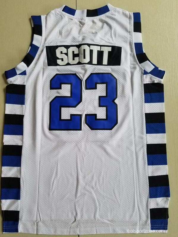 Nathan Scott 23 One Tree Hill Ravens White Basketball Jersey