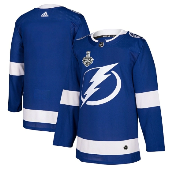 Men's Blue 2020 Stanley Cup Final Bound Patch Blank Team Jersey