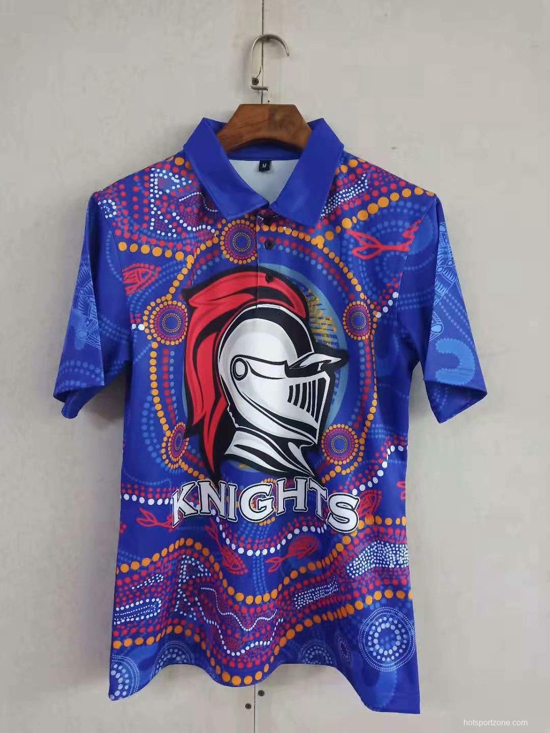 Newcastle Knights 2021 Mens Football Polo Shirt