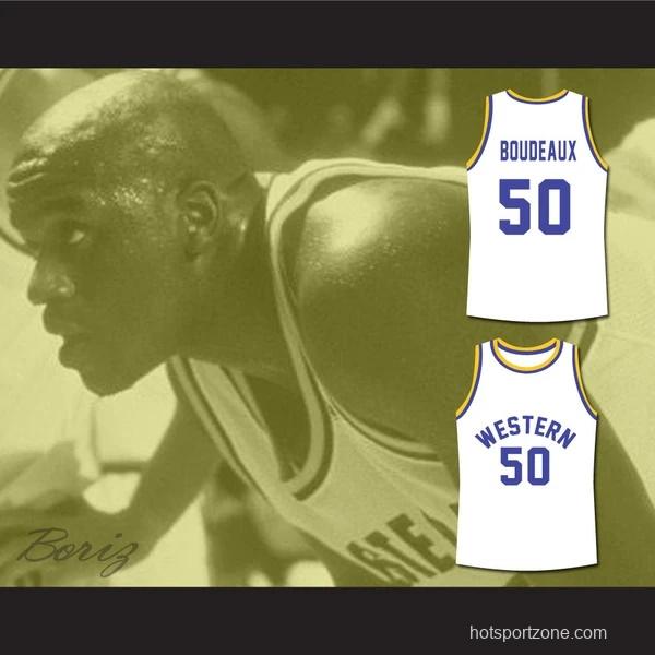 Shaq Neon Boudeaux Western University Basketball Jersey Blue Chips Movie