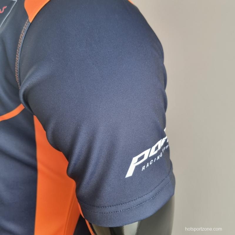 2022 F1 Formula One; KTM Polo Blue Orange