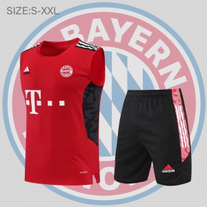 22/23 Bayern Munich Vest Training Jersey Kit Red