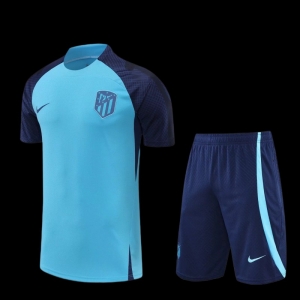 22/23 Atletico Madrid Sky Blue Short Sleeve Training Jersey